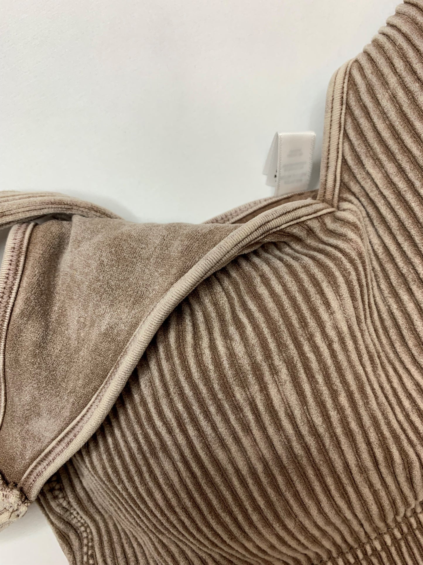 Hattie Mineral Washed Padded Tank - Mocha