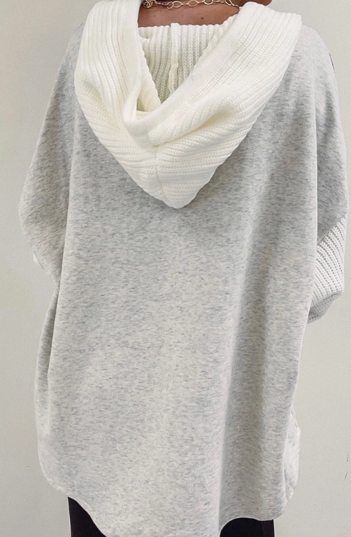 Button Up Knitted Hoodie