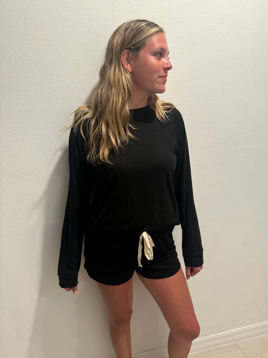 Comfy Nights 2pc Set - Black