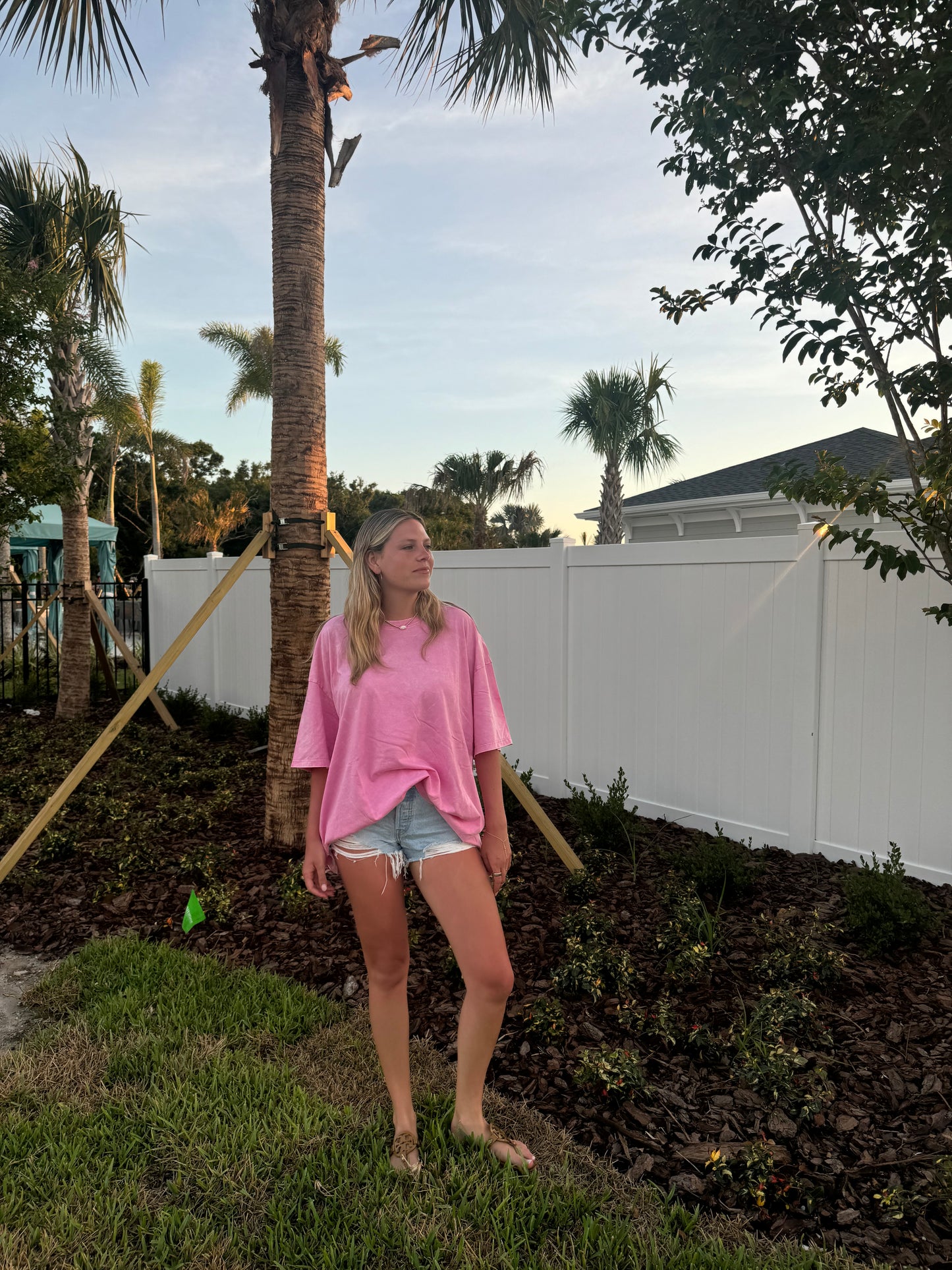 Charlie Acid Washed Oversized Tee