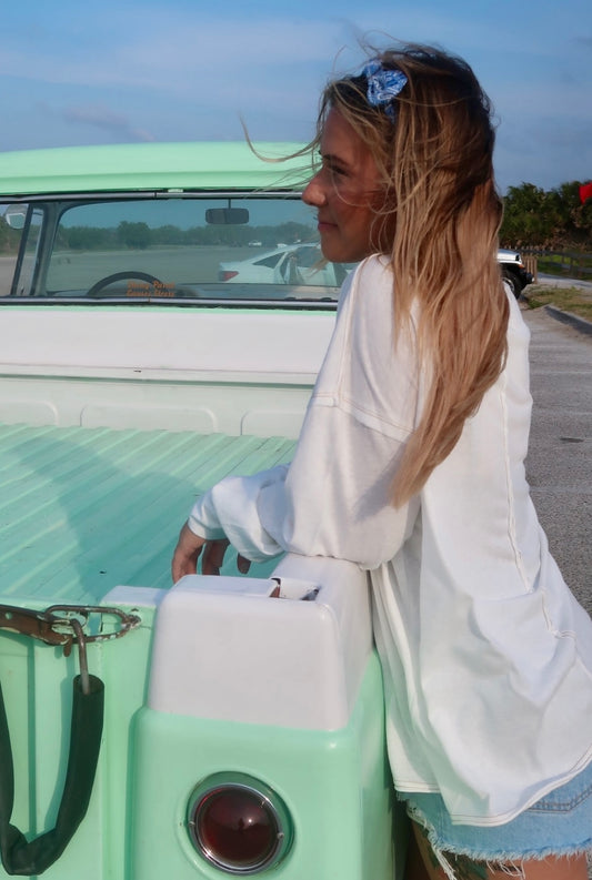 Easy Breeze Mineral Wash Oversized Long Sleeve