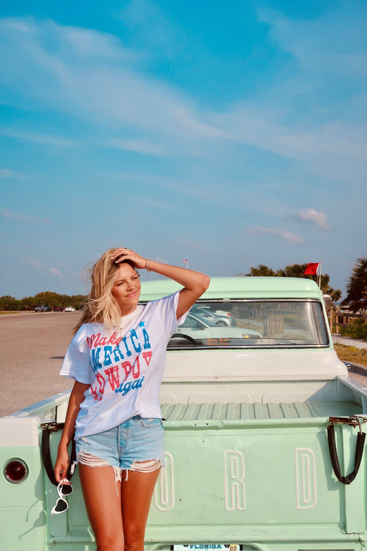 Make America Cowboy Again Oversized Graphic Tee