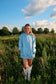 Raelynn Denim Hooded Sweatshirt