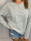 Hailey Gray Oversized Pocketed Long Sleeve