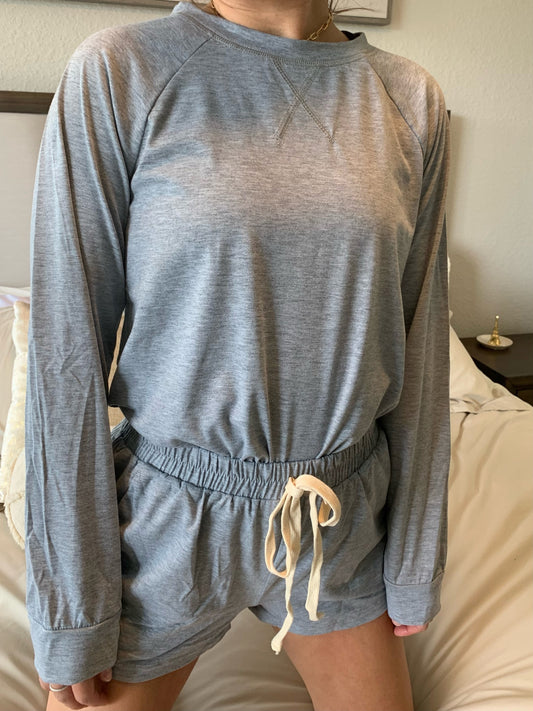 Comfy Nights 2pc Set - Gray