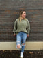 Leighton Oversized Acid Washed Pullover